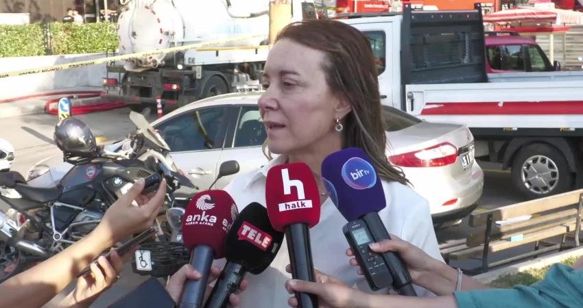 Konak Belediye Başkanı Nilüfer Çınarlı Mutlu, ilçede, bir hastane bitişiğindeki
