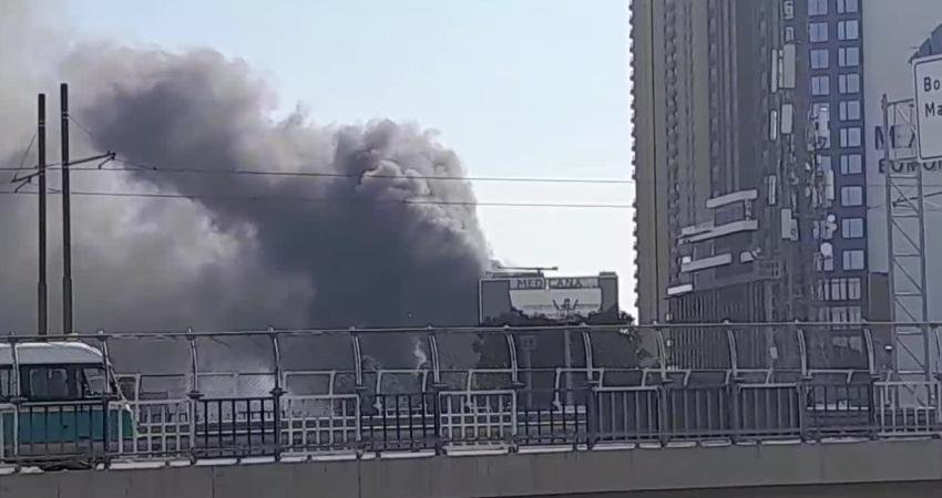İzmir’in Konak ilçesinde özel bir inşaat firmasına ait depoda henüz