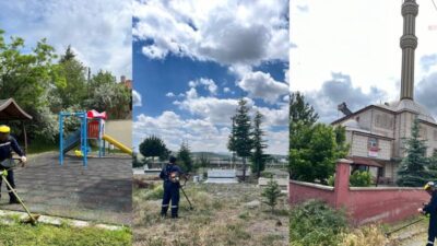 Kahramankazan Belediyesi Park ve Bahçeler Müdürlüğü ekipleri, Kurban Bayramı öncesi