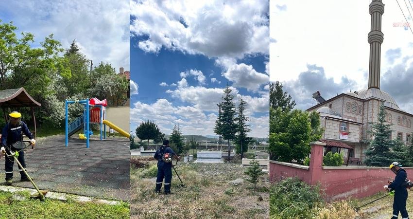 Kahramankazan Belediyesi Park ve Bahçeler Müdürlüğü ekipleri, Kurban Bayramı öncesi