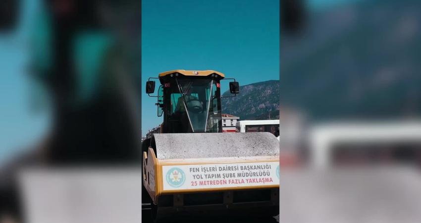 Manisa Büyükşehir Belediyesi, Cider Yolu'nun bin 200 metrelik ilk etabındaki çalışmaları