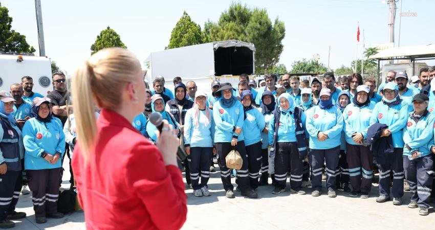 Merkezefendi Belediye Başkanı Şeniz Doğan, Kurban Bayramı öncesi personel ile