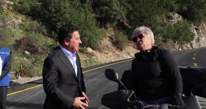 Muğla Büyükşehir Belediyesi'nin Fethiye Ölüdeniz yolunda yaptığı 328 milyonluk yol