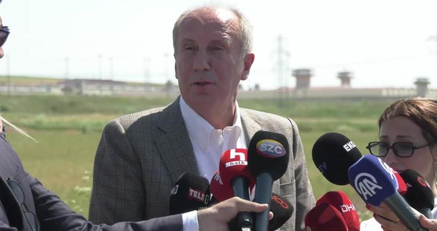 Memleket Partisi Genel Başkanı Muharrem İnce, CHP’nin Cumhurbaşkanı adayı Ekrem