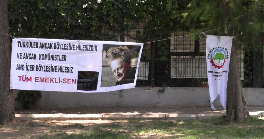Konak Belediye Başkanı Nilüfer Çınarlı Mutlu, Kültürpark’taki Nazım Hikmet anmasında