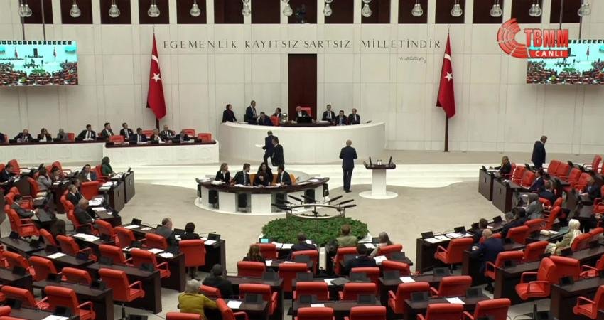 TBMM Genel Kurulu'nda söz alan DEM Parti Mardin Milletvekili George Aslan'ın,