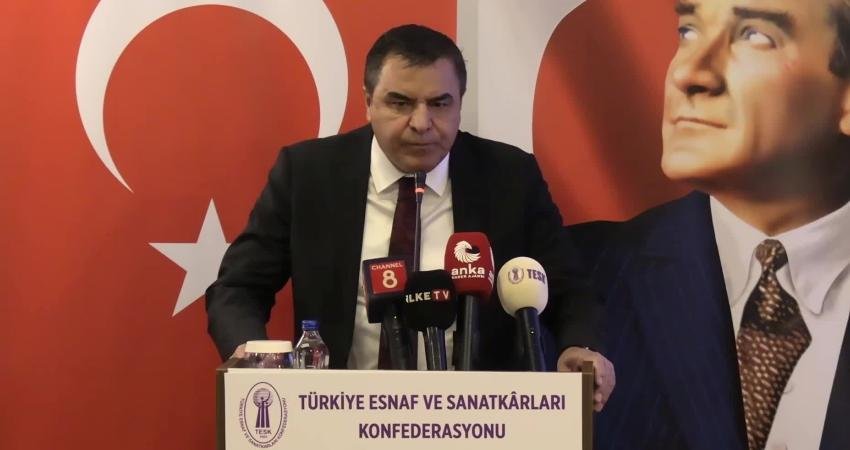 TESK Başkanı Bendevi Palandöken, Diyarbakır’da katıldığı toplantıda, Türkiye’de esnaf kalma