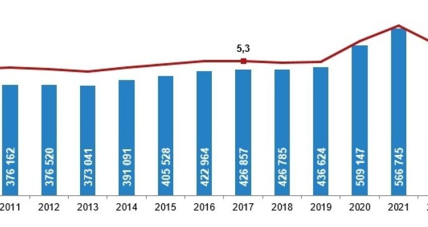 Türkiye İstatistik Kurumu (TÜİK) yurtta geçen yıl 489 bin 361 kişinin
