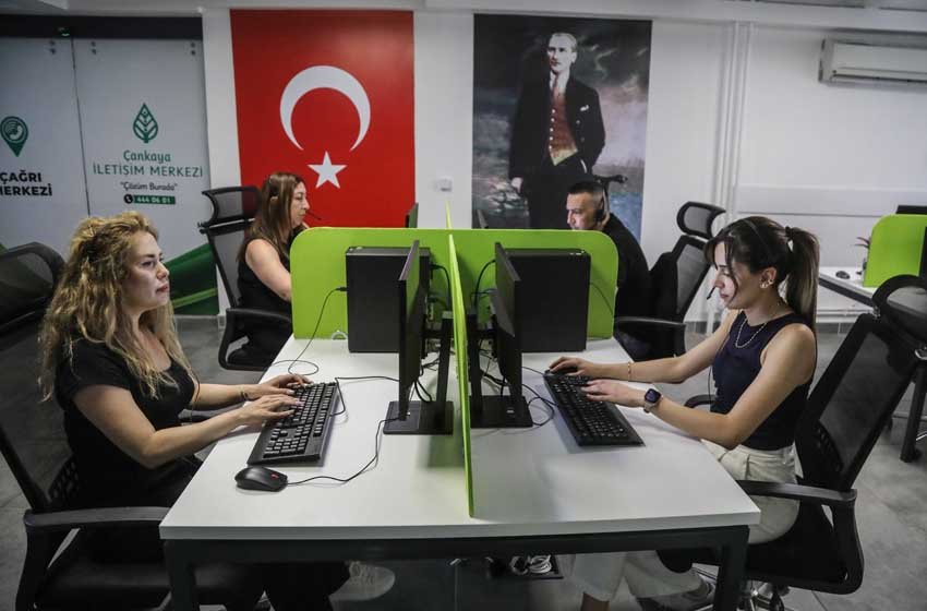 Çankaya Belediyesi İletişim Merkezi, 2025'in ilk 6 ayında vatandaşlardan gelen