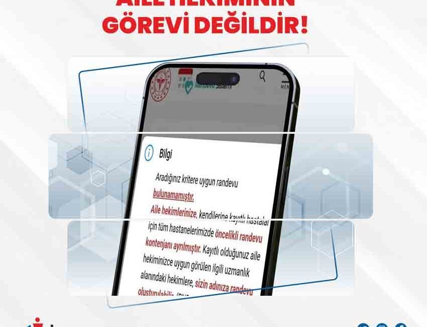 İstanbul Aile Hekimliği Derneği (İSTAHED), Sağlık Bakanlığı’nın MHRS sisteminde başlattığı