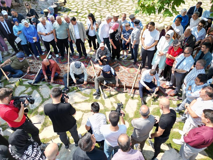 Altınköy’de hasat zamanı Altınköy Açık Hava Müzesi'nde her yıl olduğu gibi bu yıl