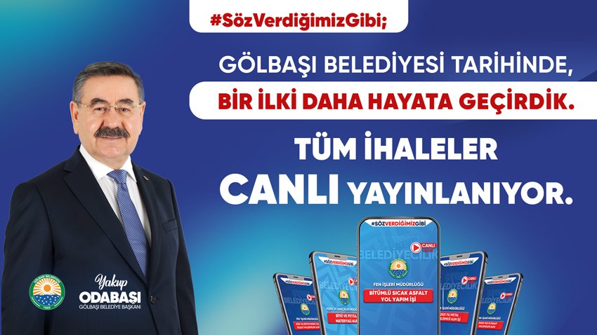Gölbaşı Belediyesi, şeffaf belediyecilik ilkesi çerçevesinde yeni bir adım atarak,