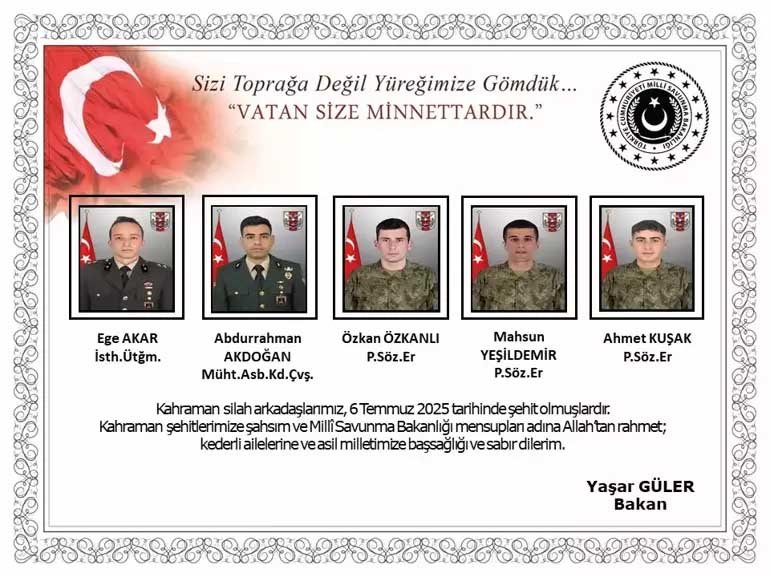 Milli Savunma Bakanlığı, Pençe-Kilit Harekat bölgesinde bir mağarada arama tarama