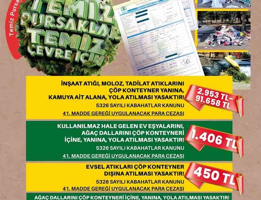 Pursaklar Belediyesi, çevre kirliliğini önlemek ve temizlik bilincini artırmak amacıyla