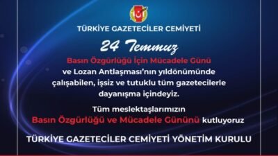 TGC Yönetim Kurulu bir açıklama yaparak Basında Sansürün İlk Kez