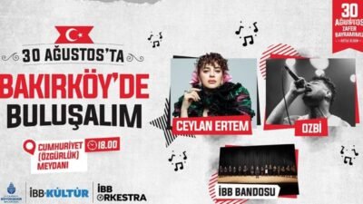 İstanbul Büyükşehir Belediyesi (İBB), 30 Ağustos Zafer Bayramı’nı Bakırköy Cumhuriyet