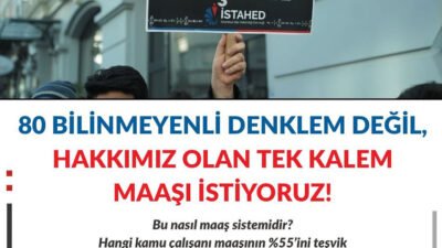 İstanbul Aile Hekimliği Derneği (İSTAHED), aile hekimlerinin maaşlarının 12 ayrı