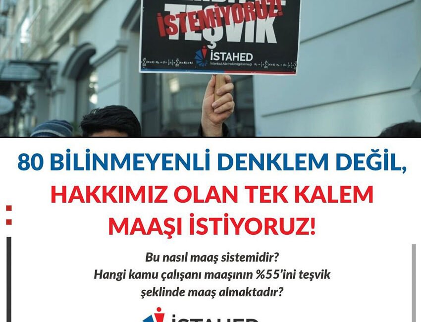 İstanbul Aile Hekimliği Derneği (İSTAHED), aile hekimlerinin maaşlarının 12 ayrı
