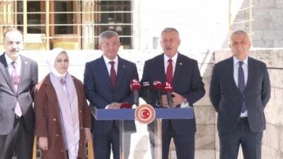 Gelecek Partisi Genel Başkanı Ahmet Davutoğlu, "Tel Aviv'e giden yol