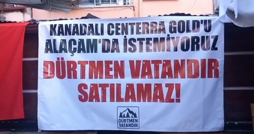 Alaçam’ın Dürtmen Dağı’nda başlatılan maden arama çalışmaları protesto edildi. Bölge