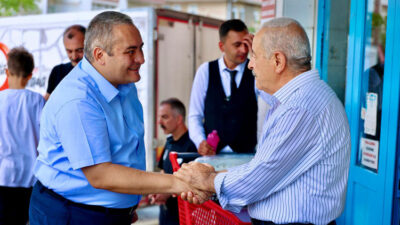 Keçiören Belediye Başkanı Dr. Mesut Özarslan, Sanatoryum Caddesi'nde gerçekleştirdiği ziyaretle