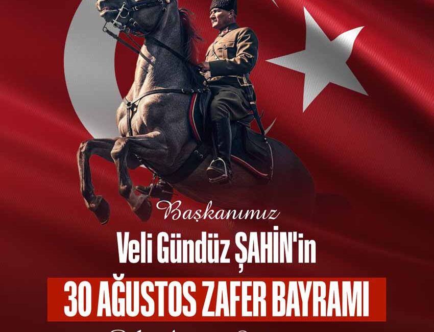 Başkanı Veli Gündüz Şahin’den 30 Ağustos Zafer Bayramı mesajı Mamak Belediye Başkanı Veli Gündüz Şahin, 30 Ağustos Zafer Bayramı’nın