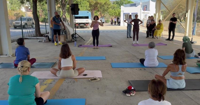 Bodrum Belediyesi tarafından Çiftlik Kadın Yaşam Merkezi’nde Açık Hava Spor
