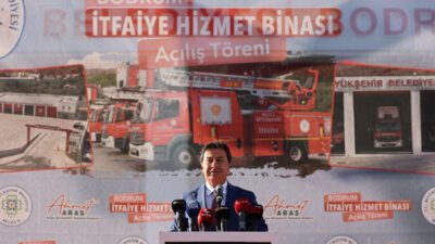 Muğla Büyükşehir Belediyesi, Bodrum’un Ortakent Mahallesi’nde inşa ettiği modern itfaiye