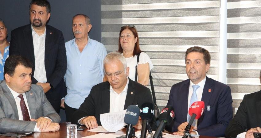 Genel Merkez tarafından görevlendirilen 10 kişilik CHP heyeti, bugün Kocaeli’ye