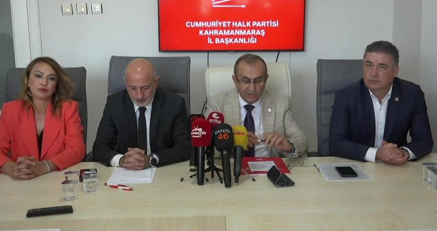 CHP saha çalışmaları kapsamında Kahramanmaraş’ta konuşan CHP Ali Öztunç, 6 Şubat