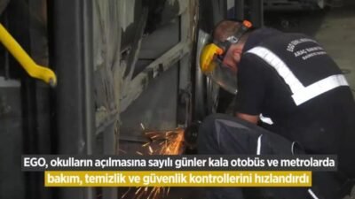 Ankara Büyükşehir Belediyesi EGO Genel Müdürlüğü’nün öz kaynaklarıyla yürüttüğü bakım