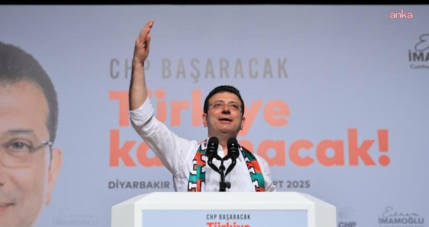 CHP'nin tutuklu Cumhurbaşkanı adayı Ekrem İmamoğlu, partisinin yarın Beyoğlu'nda düzenleyeceği mitinge