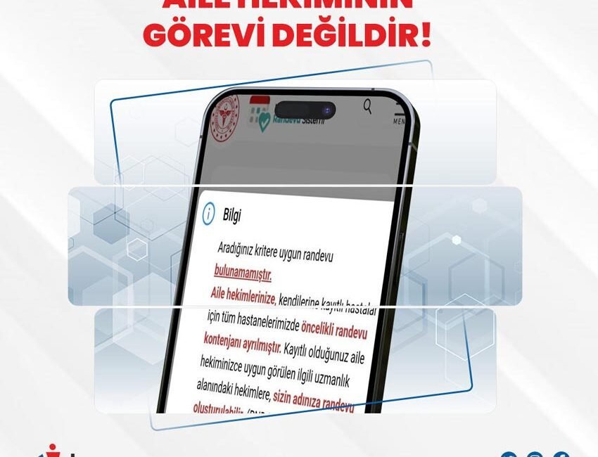 İSTAHED: “Aile Hekimleri ne sekreter, ne çağrı merkezidir!” İstanbul Aile Hekimliği Derneği (İSTAHED) Yönetim Kurulu, son dönemde vatandaşlara