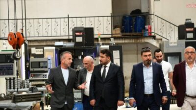 Kahramankazan Belediye Başkanı Selim Çırpanoğlu, Saray bölgesindeki işletmeleri ziyaret etti.