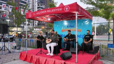 Keçiören Belediyesi’nin yaz konserlerinin ikincisi, Yayla Mahallesi’nde bulunan Ahmet Mergen