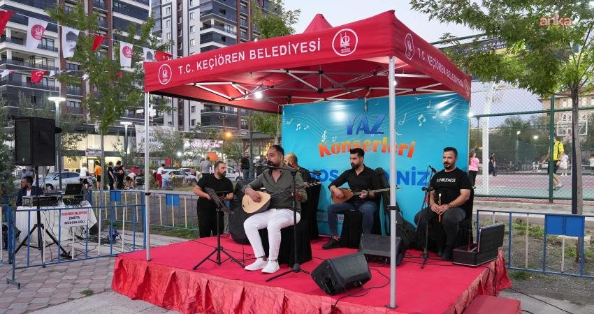 Keçiören Belediyesi’nin yaz konserlerinin ikincisi, Yayla Mahallesi’nde bulunan Ahmet Mergen