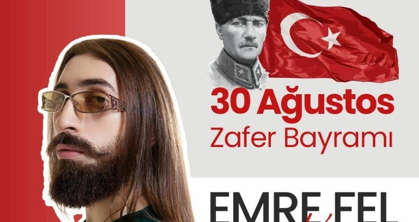 Merkezefendi Belediyesi’nin 30 Ağustos Zafer Bayramı kutlamaları kapsamında sanatçı Emre