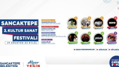 Sancaktepe Belediyesi tarafından düzenlenen Kültür Sanat Festivali, 29 Ağustos-2 Eylül