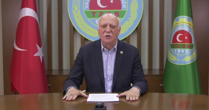 Türkiye Ziraat Odaları Birliği (TZOB) Genel Başkanı Şemsi Bayraktar, “Temiz