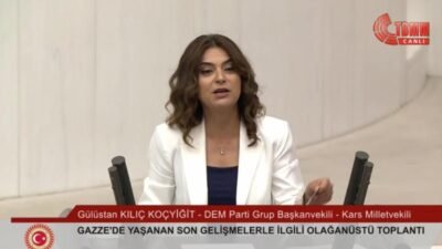 DEM Parti Grup Başkanvekili Gülistan Kılıç Koçyiğit, TBMM Genel Kurulu'nda