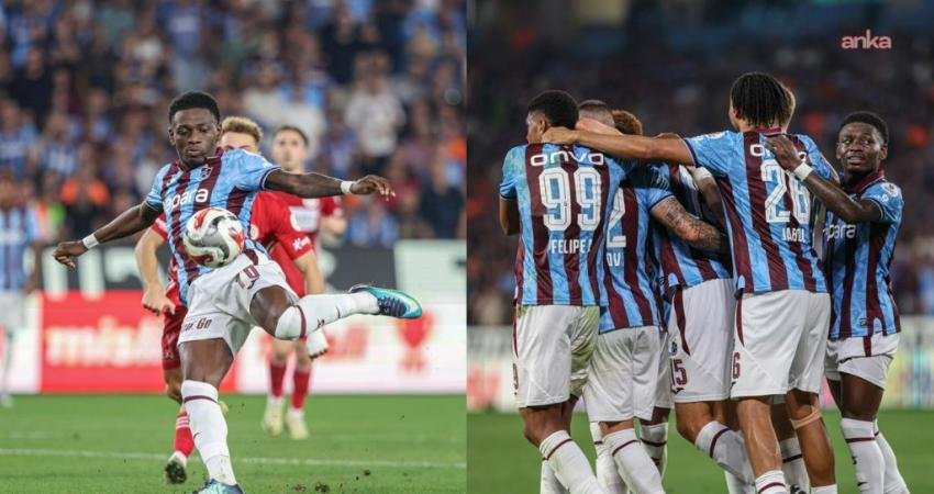 Trendyol Süper Lig'in 3. haftasındaki mücadelede Trabzonspor sahasında Antalyaspor'u 1-0
