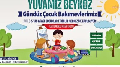 Beykoz Belediyesi, “Yuvamız Beykoz” projesi kapsamında, 36–66 ay (3–5 yaş)