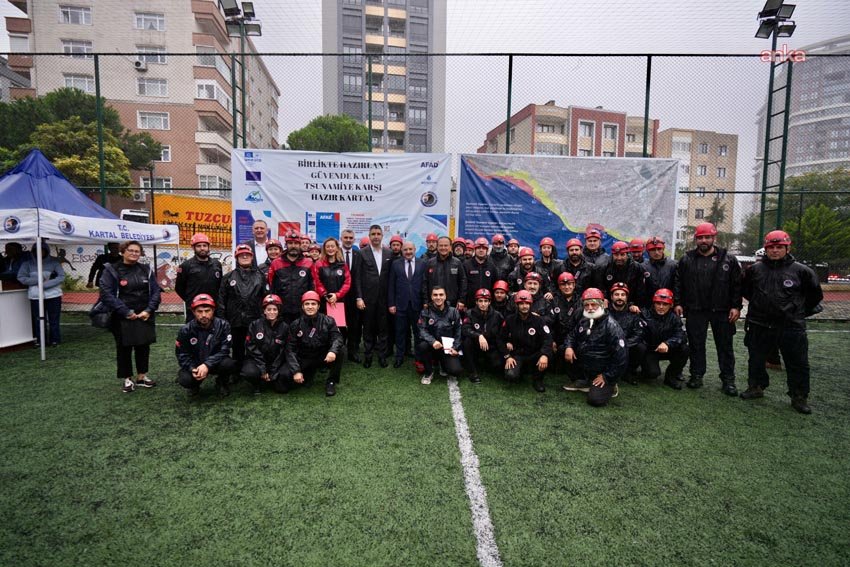 Kartal’da, olası Marmara Depremi sonrasında oluşabilecek tsunami riskine karşı yürütülen