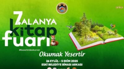 Alanya Belediyesi tarafından düzenlenen 7. Alanya Kitap Fuarı, 26 Eylül