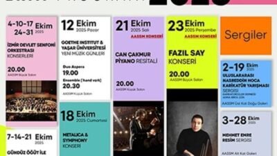 İzmir Büyükşehir Belediyesi Ahmed Adnan Saygun Sanat Merkezi (AASSM), ekim