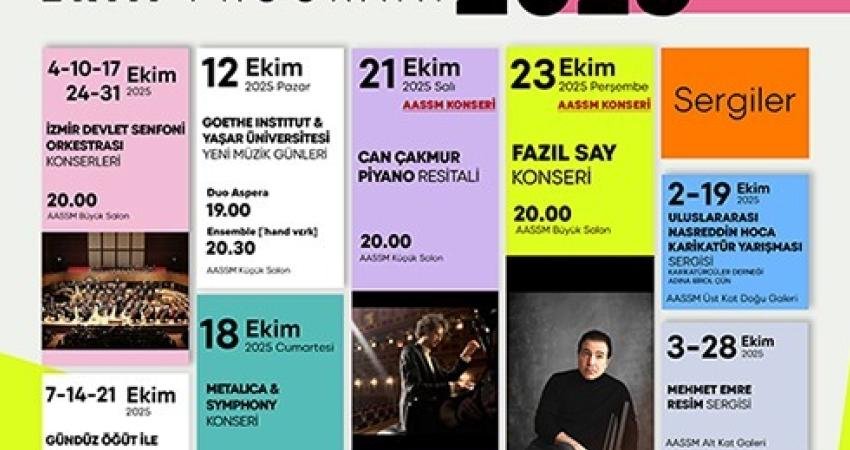 AASSM’de Ekim ayı sanatla geçecek İzmir Büyükşehir Belediyesi Ahmed Adnan Saygun Sanat Merkezi (AASSM), ekim