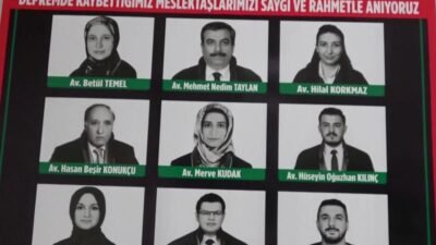 Yeni adli yılın başlaması dolayısıyla adliye önünde açıklama yapan Adıyaman