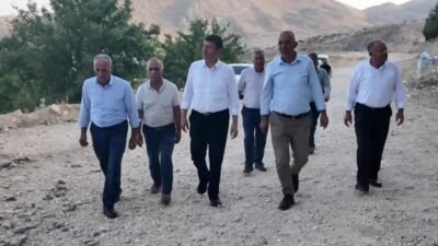 Adıyaman Belediye Başkanı Abdurrahman Tutdere, kuraklık nedeniyle tamamen kuruyan Gürlevik