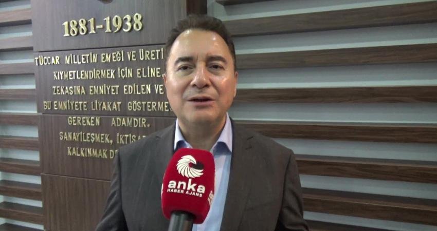 DEVA Partisi Genel Başkanı Ali Babacan, "İsrail’in tam gaz soykırım