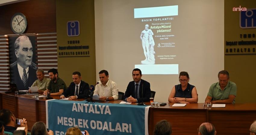 Antalya Meslek Odaları, Antalya Arkeoloji Müzesi'nin yıkımının, bilimsel verilerden uzak,